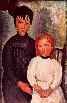  1918 - zwei Mädchen 1918 Amedeo Modigliani